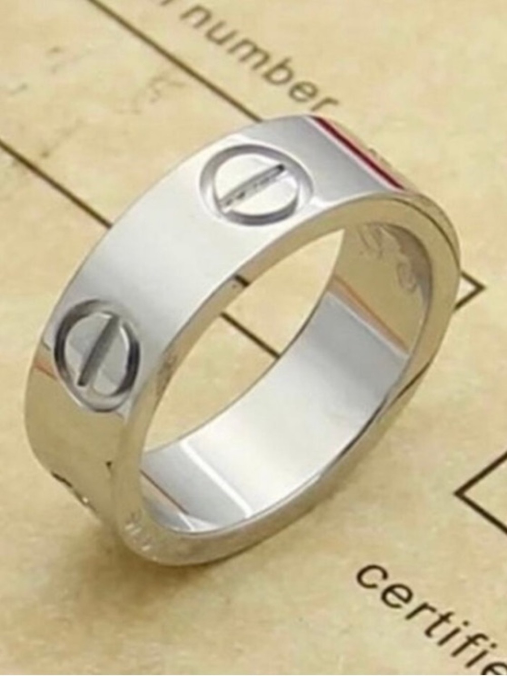 Stainless Steel Silver Wide Band Ring